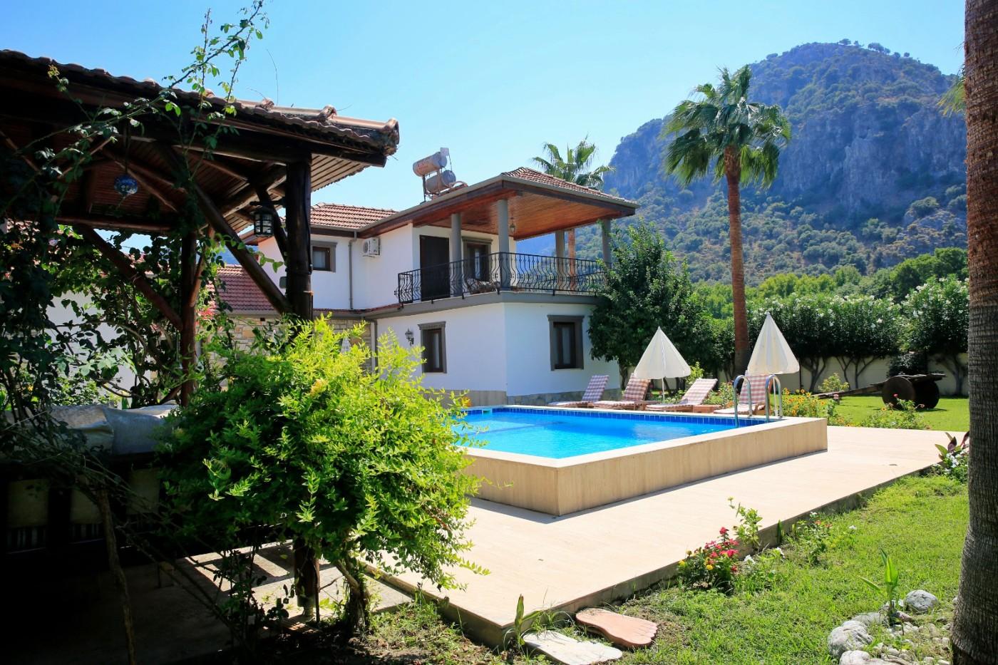 Dalyan'da Doğa İçerisinde, Özel Havuzlu, Korunaklı, Kiralık Villa-17628