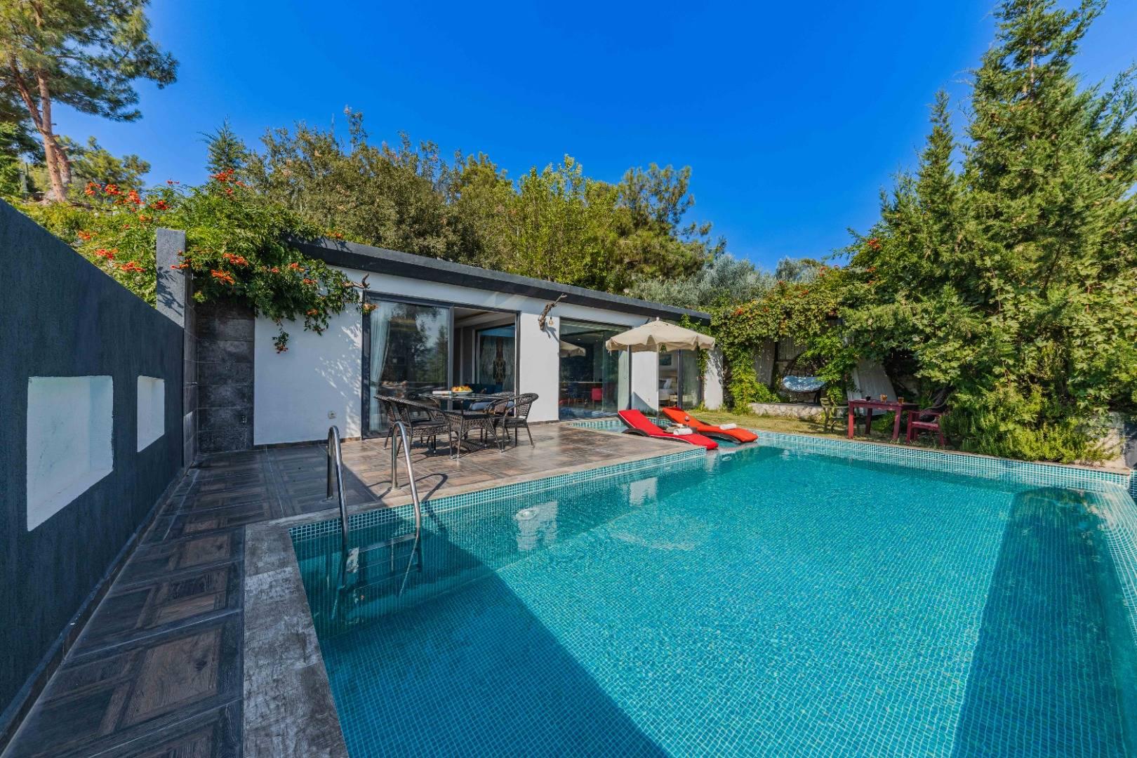 Kaş İslamlar'da Huzurlu Doğada, Isıtmalı Havuzlu, Şık Villa-42064