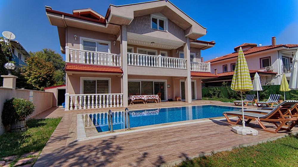 Ortaca Dalyan'da Merkezi Konumda, Özel Havuzlu, 10 Kişilik Villa-20375