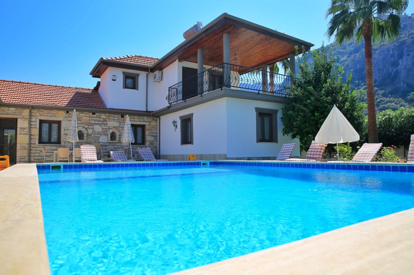 Dalyan'da Doğa İçerisinde, Özel Havuzlu, Korunaklı, Kiralık Villa-17628