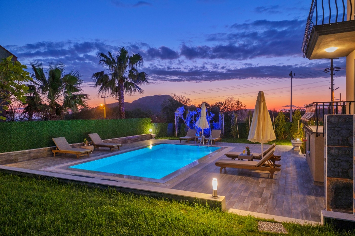 Fethiye Ölüdeniz'de Nezih Konumda, Özel Havuzlu, Kiralık Villa