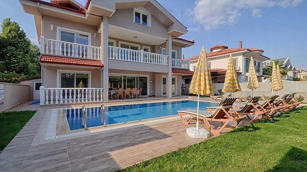 Ortaca Dalyan'da Merkezi Konumda, Özel Havuzlu, 10 Kişilik Villa-20375