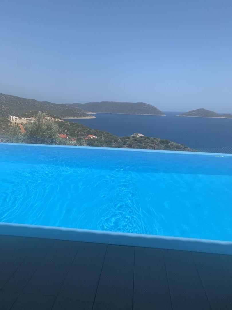 Antalya Kaş'ta Eşsiz Deniz Manzaralı, Özel Havuzlu, Kiralık Villa-28152