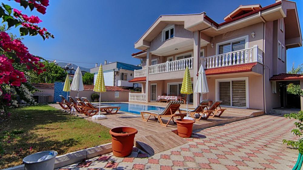 Ortaca Dalyan'da Merkezi Konumda, Özel Havuzlu, 10 Kişilik Villa-20375