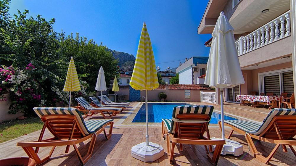 Ortaca Dalyan'da Merkezi Konumda, Özel Havuzlu, 10 Kişilik Villa-20375