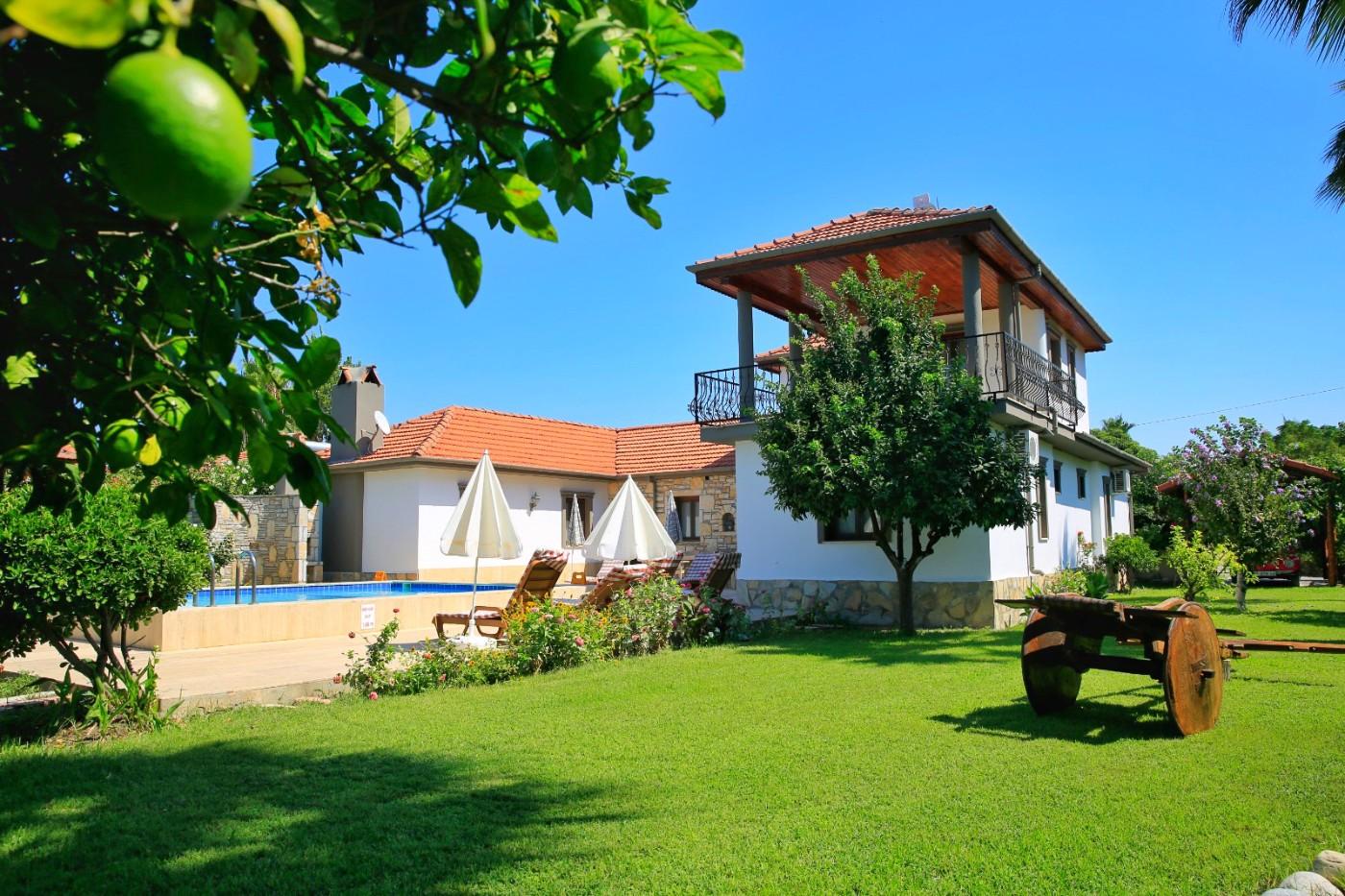Dalyan'da Doğa İçerisinde, Özel Havuzlu, Korunaklı, Kiralık Villa-17628