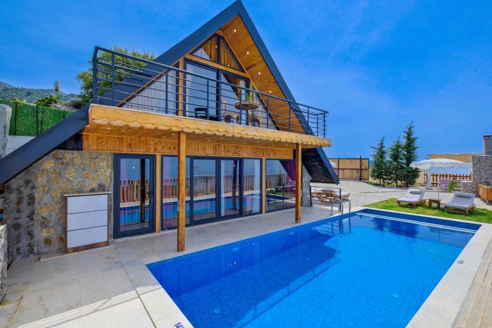 Muğla Seydikemer'de Gözlerden Uzakta, Özel Havuzlu, Konforlu Bungalov-34474