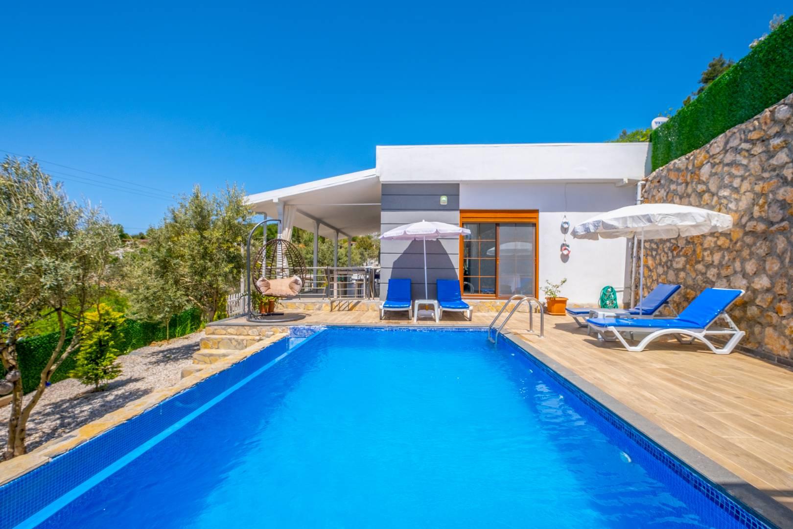 Muğla Seydikemer'de Balayı Çiftlerine Uygun, Özel Havuzlu, Şık Villa-34463