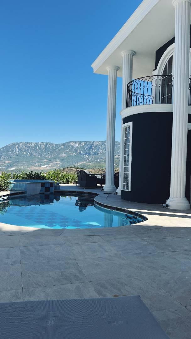 Alanya Kargıcak'ta Deniz Manzaralı, Özel Havuzlu, Jakuzili, Lüks Villa-28993
