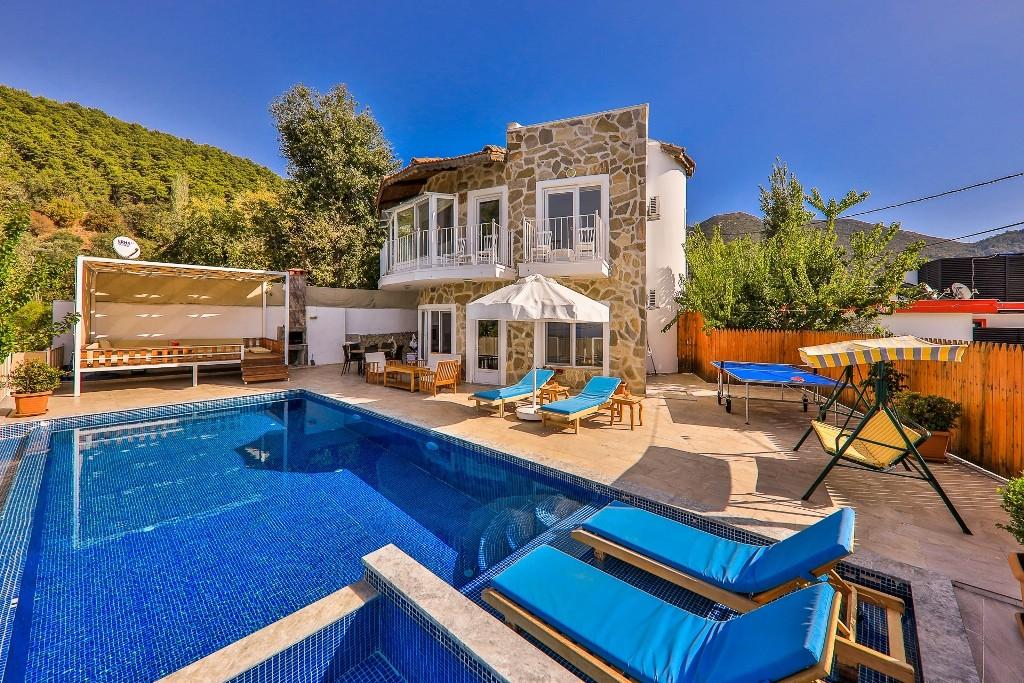 Kaş İslamlar'da Huzur Dolu Doğada, Özel Havuzlu, Jakuzili Villa-12082