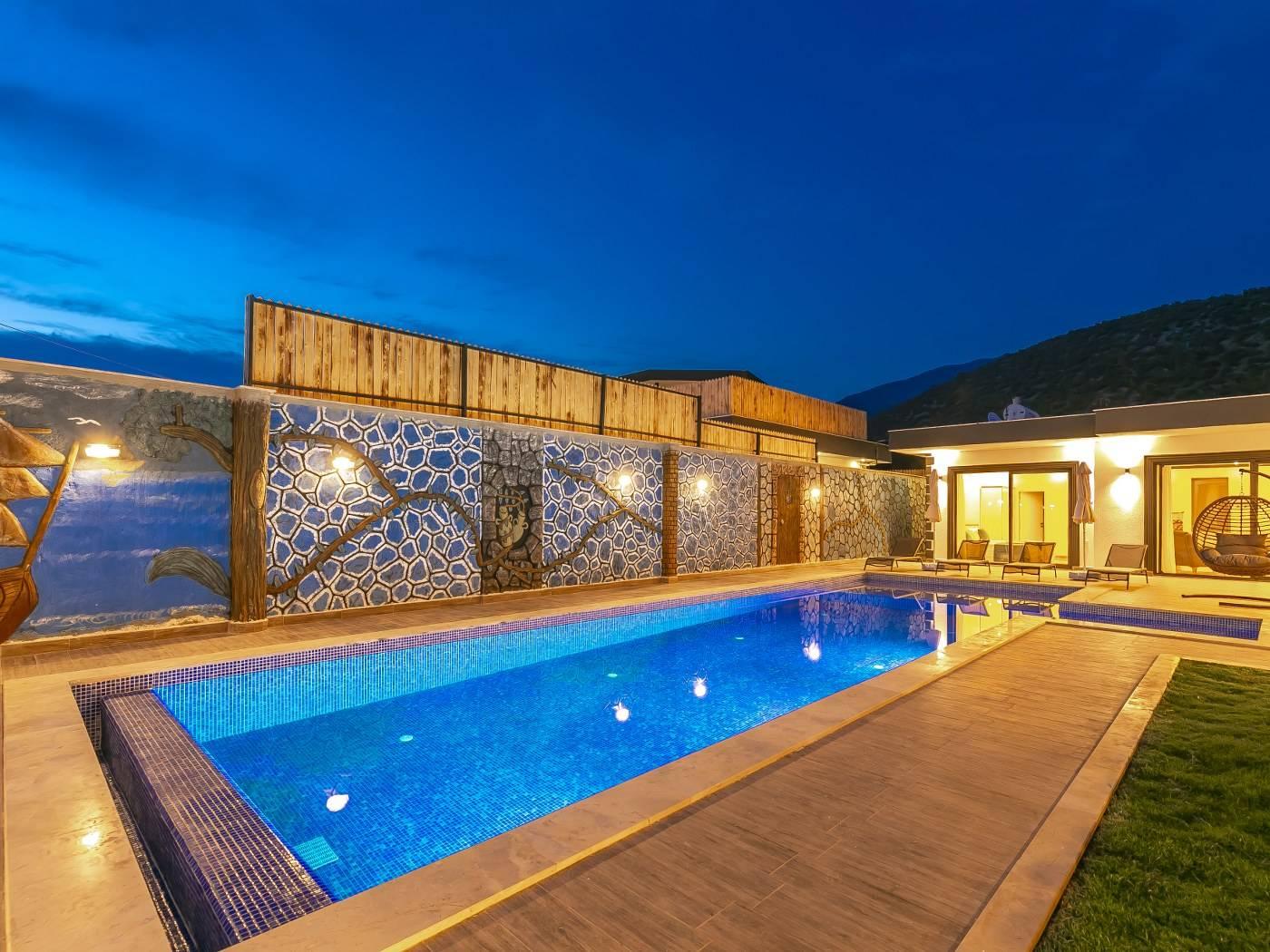 Kaş Çavdır'da Yeşillikler İçerisinde, Özel Havuzlu, Konforlu Villa-42321