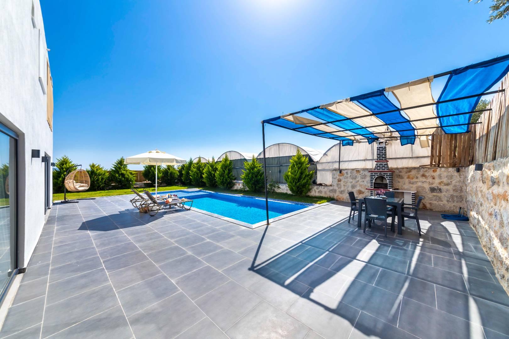 Kaş Çayköy'de Balayı Çiftlerine Uygun, Özel Havuzlu, Şık Villa-40533