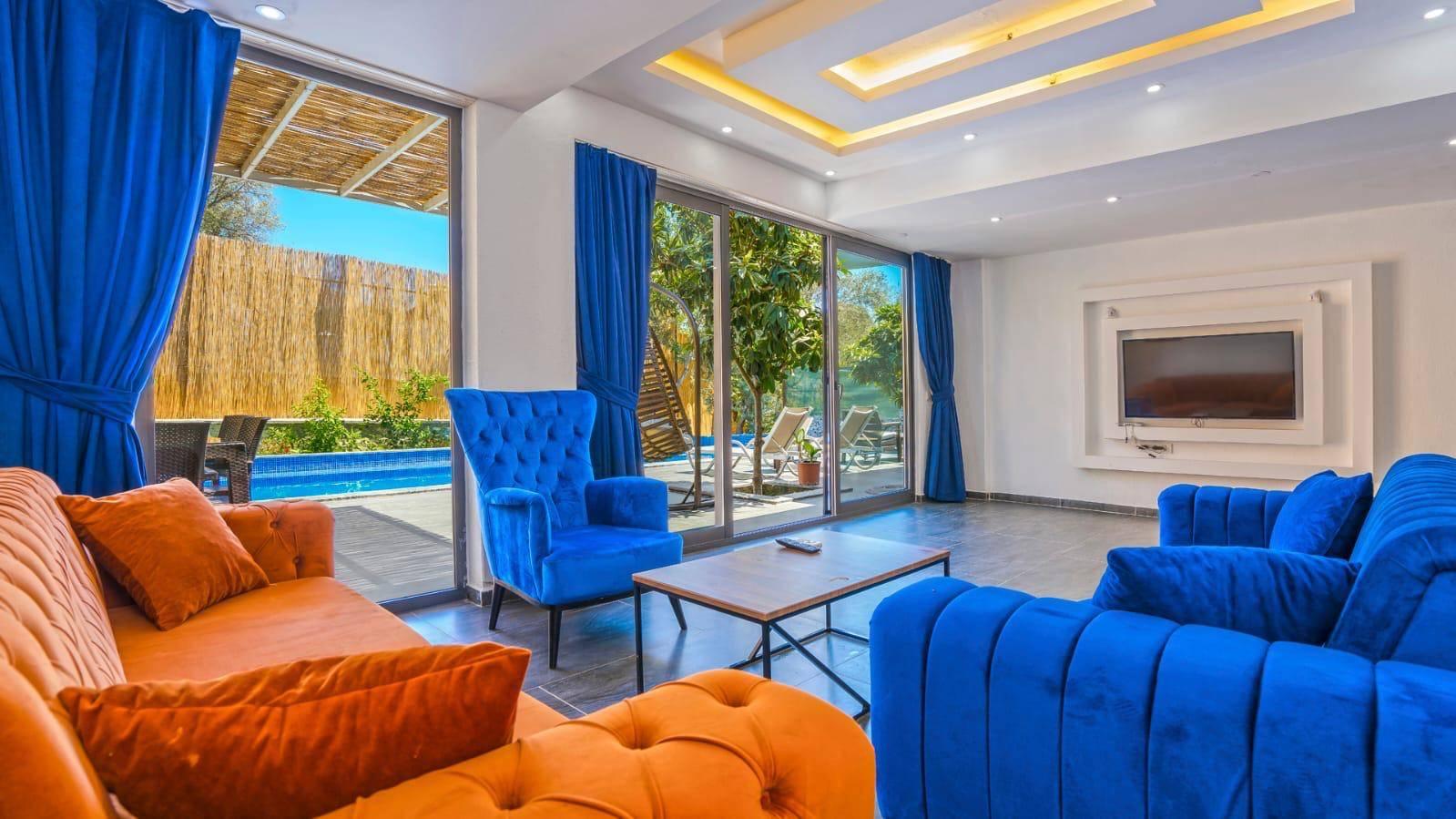 Kaş Çayköy'de Sessiz Konumda, Özel Havuzlu, Balayı Villası-42866