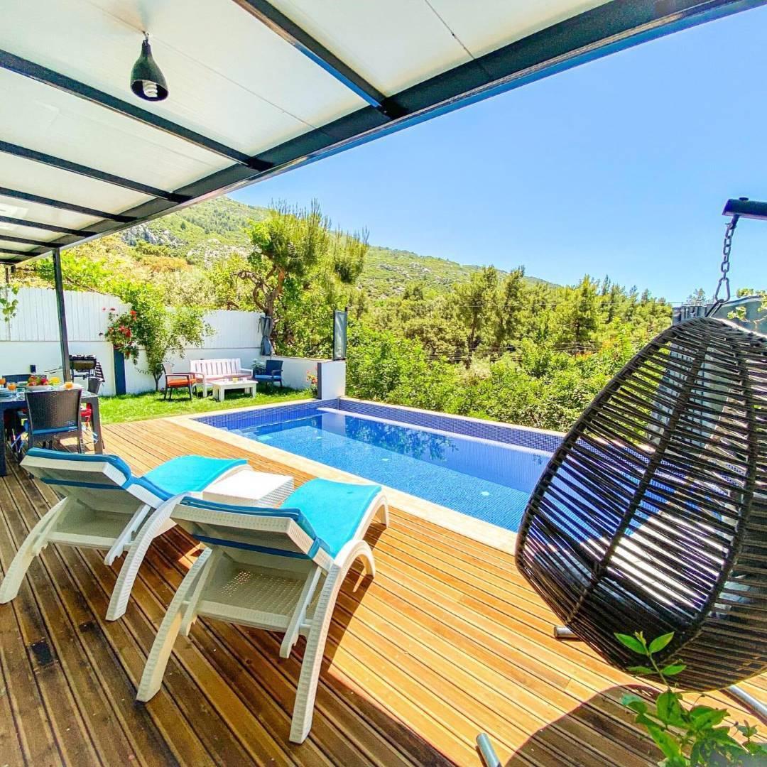 Kaş İslamlar'da Huzurlu Doğada, Özel Havuzlu, Balayı Villası-41348