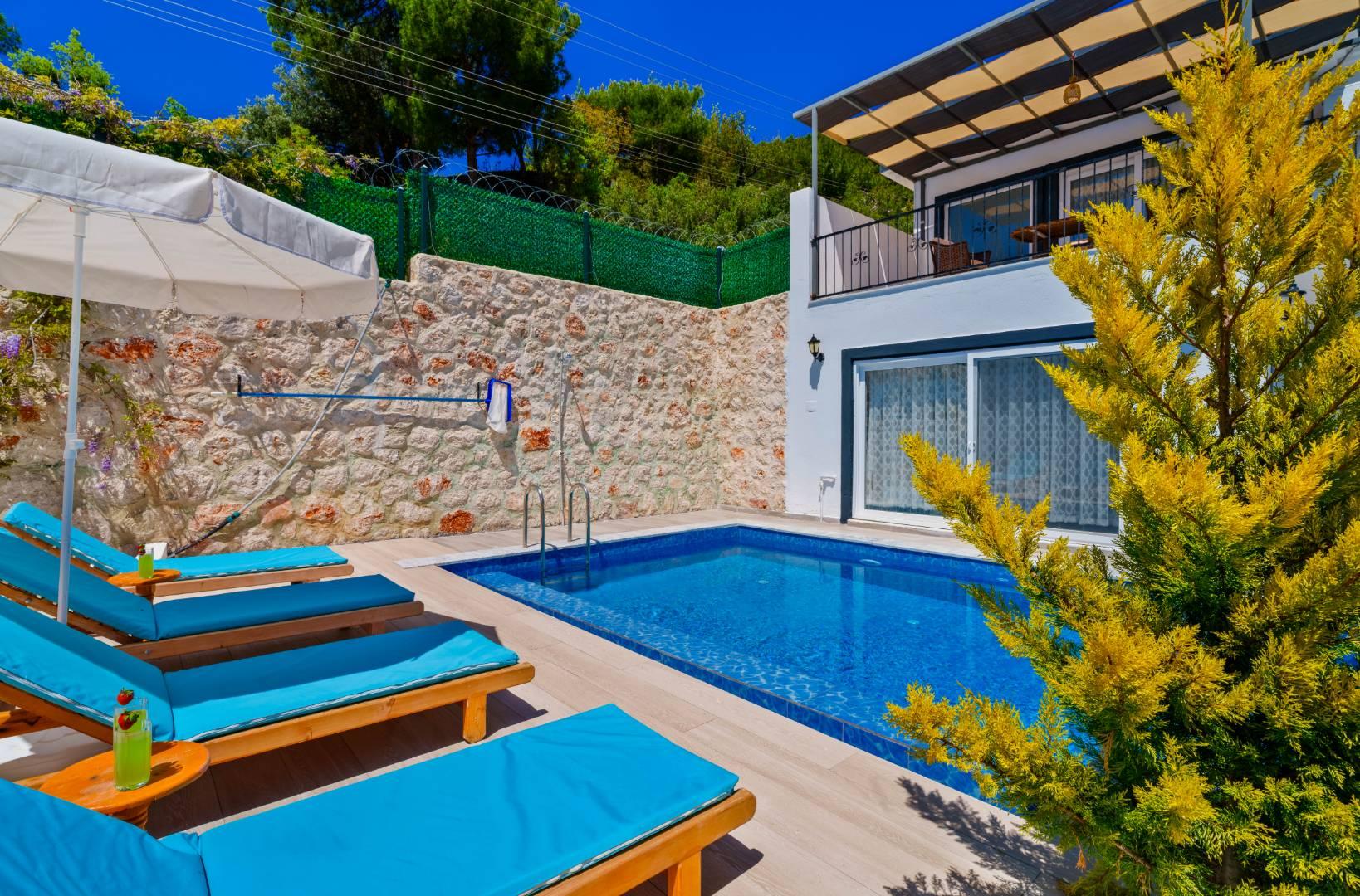 Kaş İslamlar'da Doğanın Kucağında, Özel Havuzlu, 2+1 Villa-42015