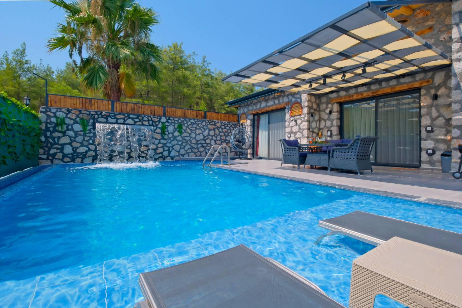 Muğla Seydikemer'de Doğayla İç içe, Özel Havuzlu, Balayı Villası-42762